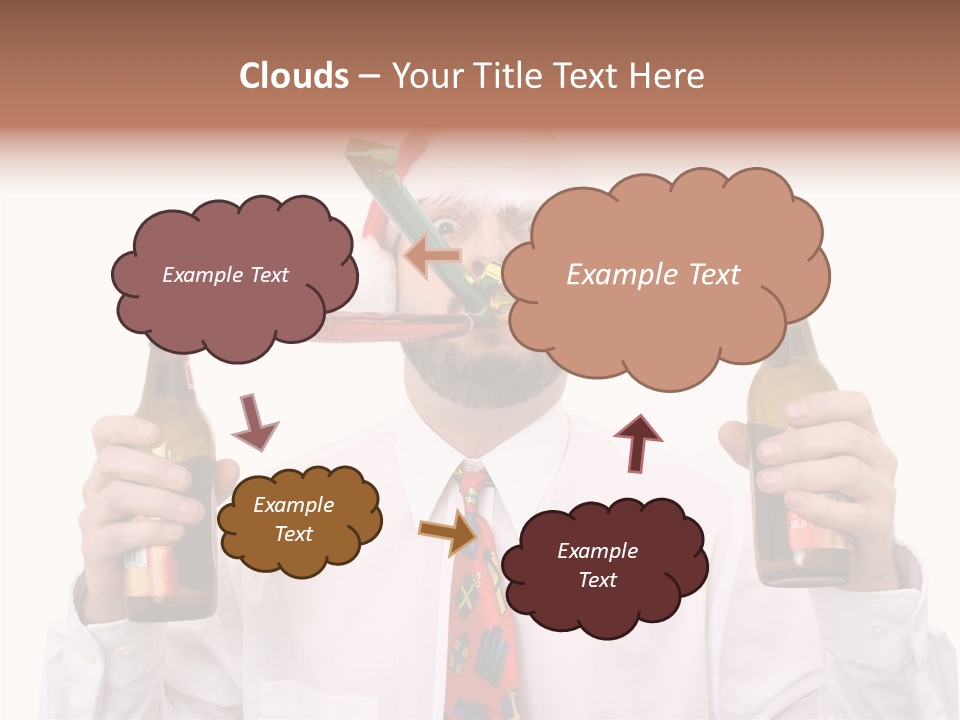 Party Employee Bottle PowerPoint Template