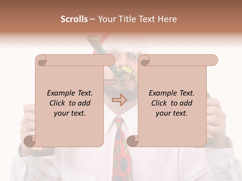 Party Employee Bottle PowerPoint Template