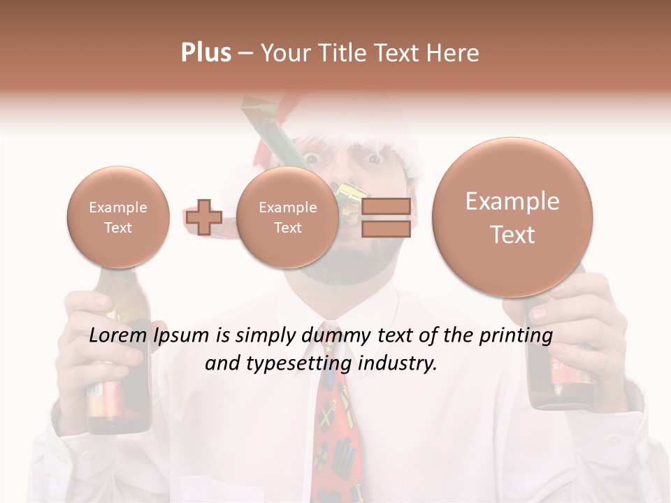 Party Employee Bottle PowerPoint Template