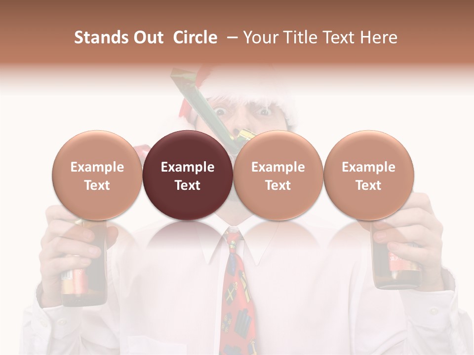 Party Employee Bottle PowerPoint Template