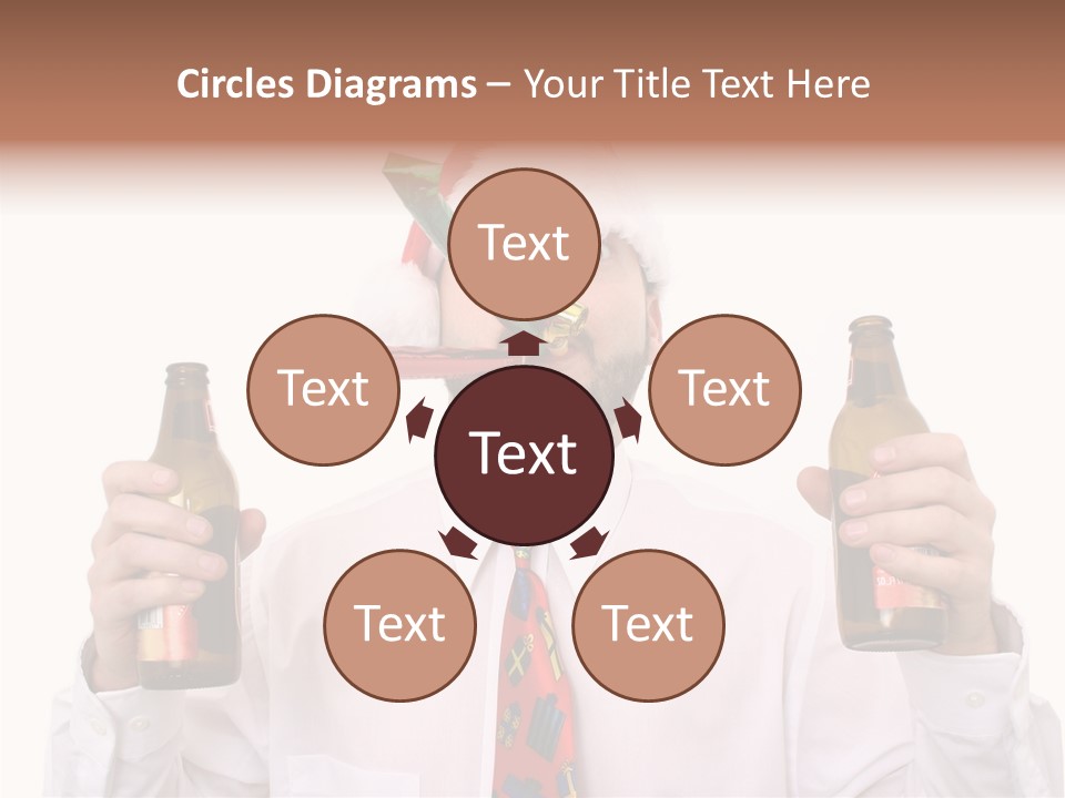 Party Employee Bottle PowerPoint Template