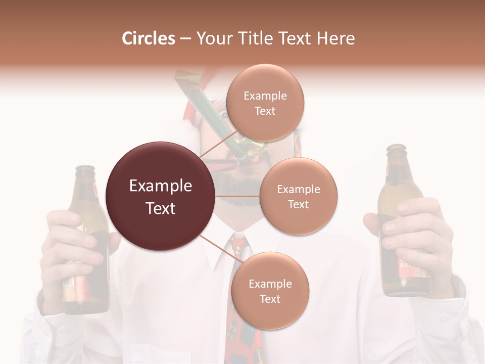 Party Employee Bottle PowerPoint Template