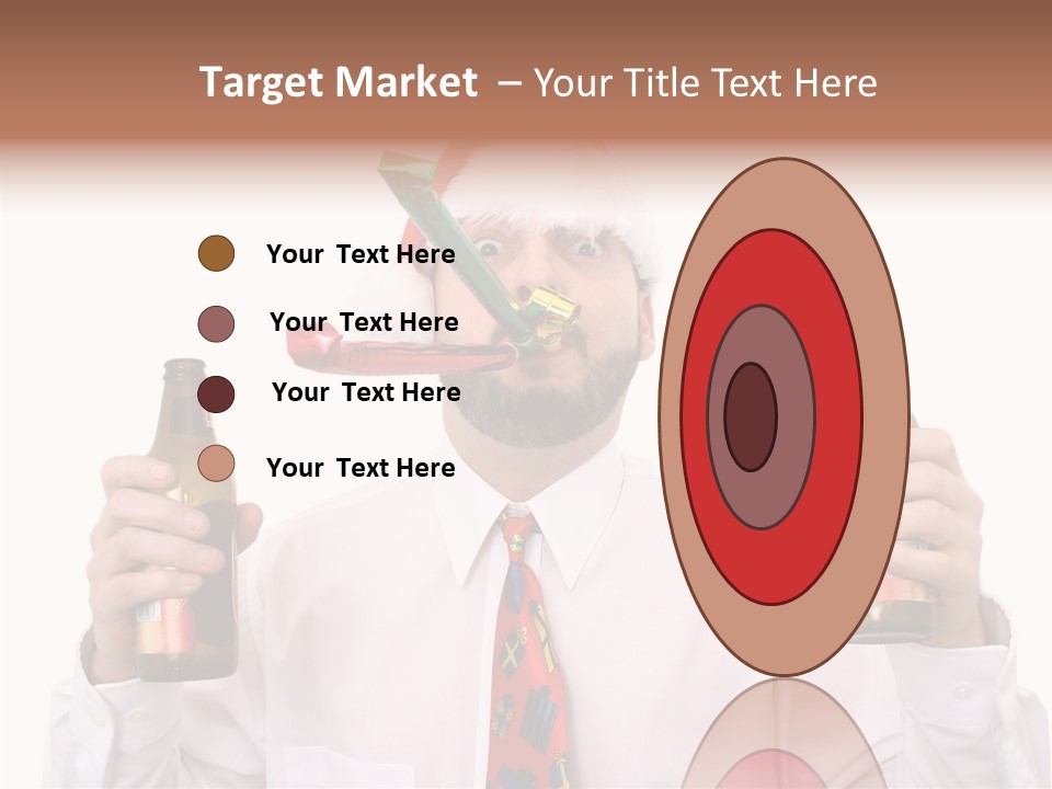 Party Employee Bottle PowerPoint Template