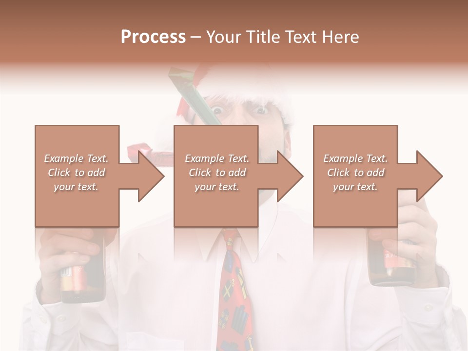 Party Employee Bottle PowerPoint Template