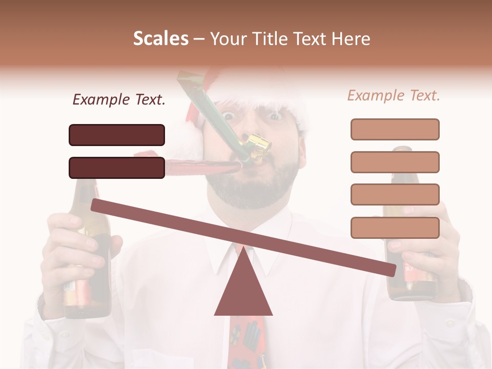 Party Employee Bottle PowerPoint Template