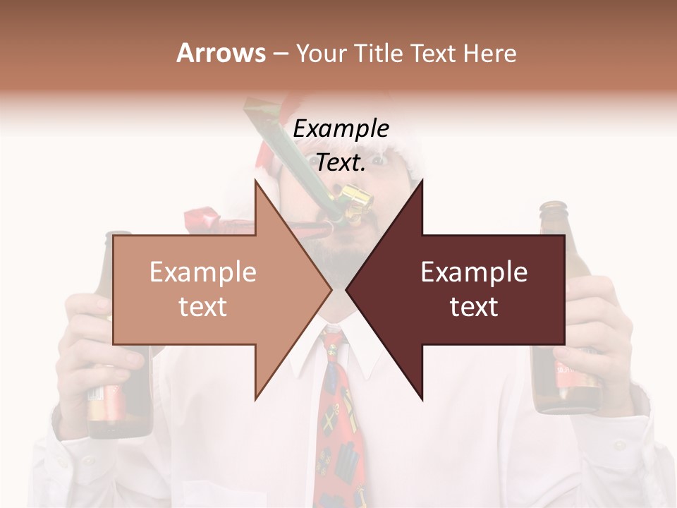 Party Employee Bottle PowerPoint Template