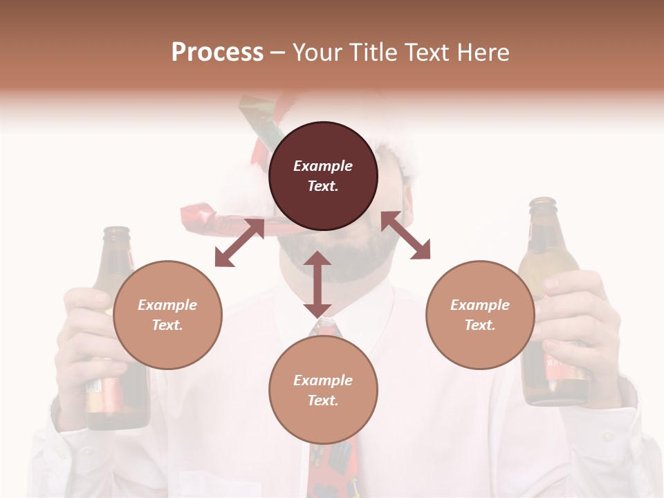 Party Employee Bottle PowerPoint Template