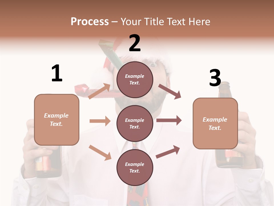 Party Employee Bottle PowerPoint Template