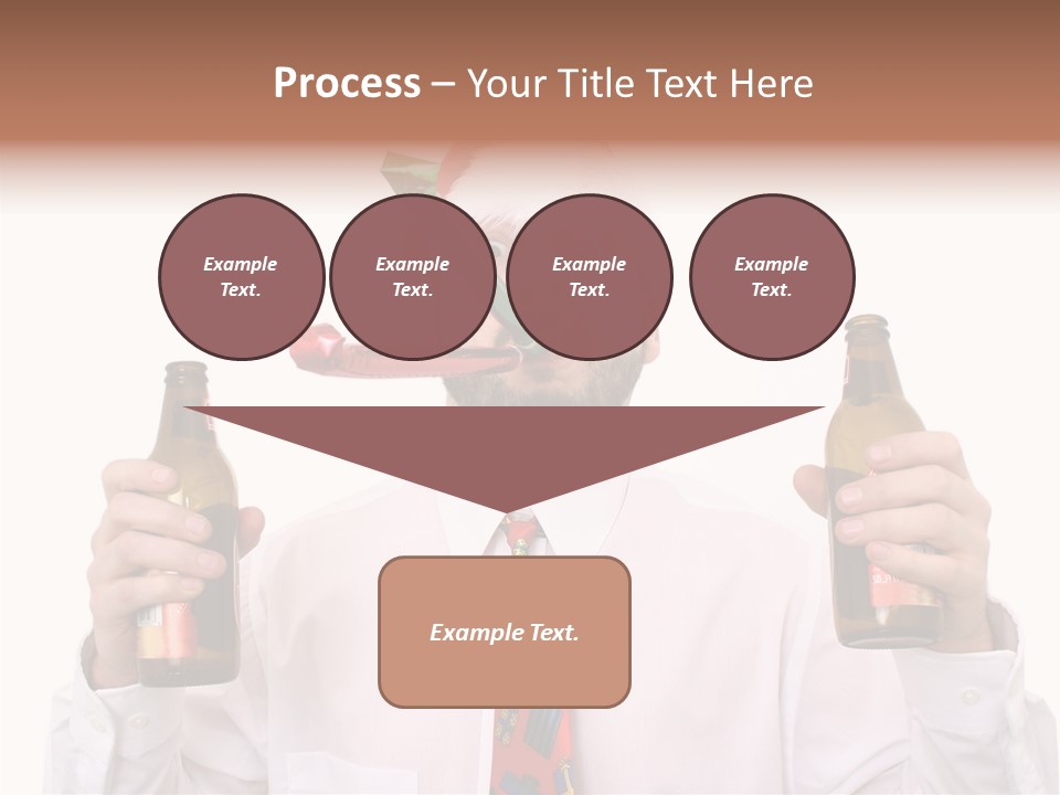 Party Employee Bottle PowerPoint Template