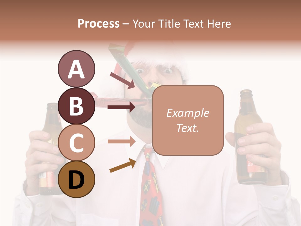 Party Employee Bottle PowerPoint Template