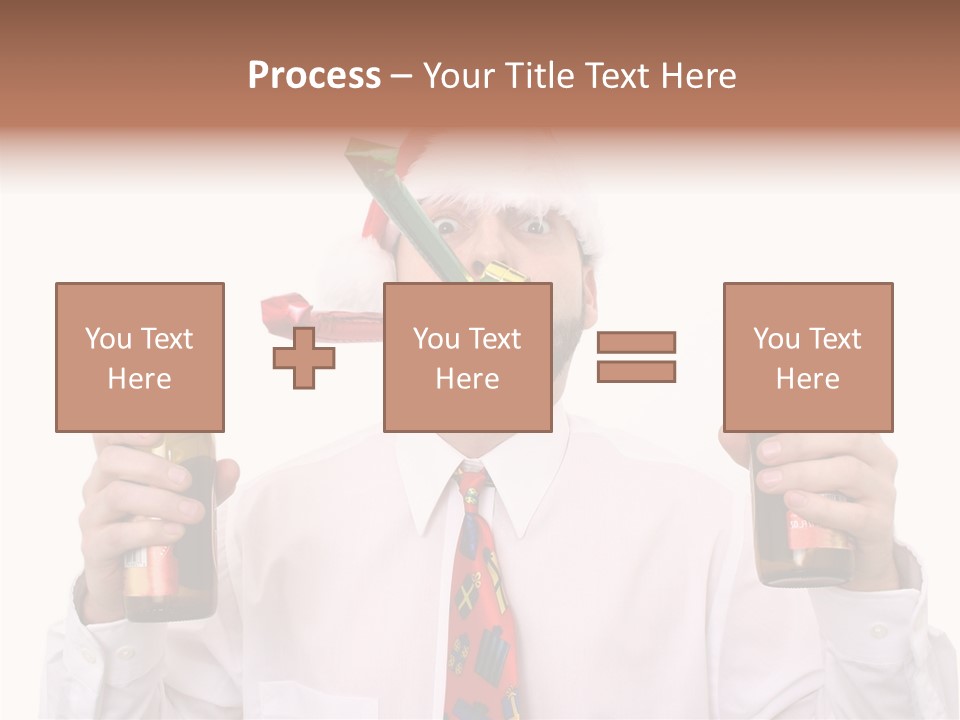 Party Employee Bottle PowerPoint Template