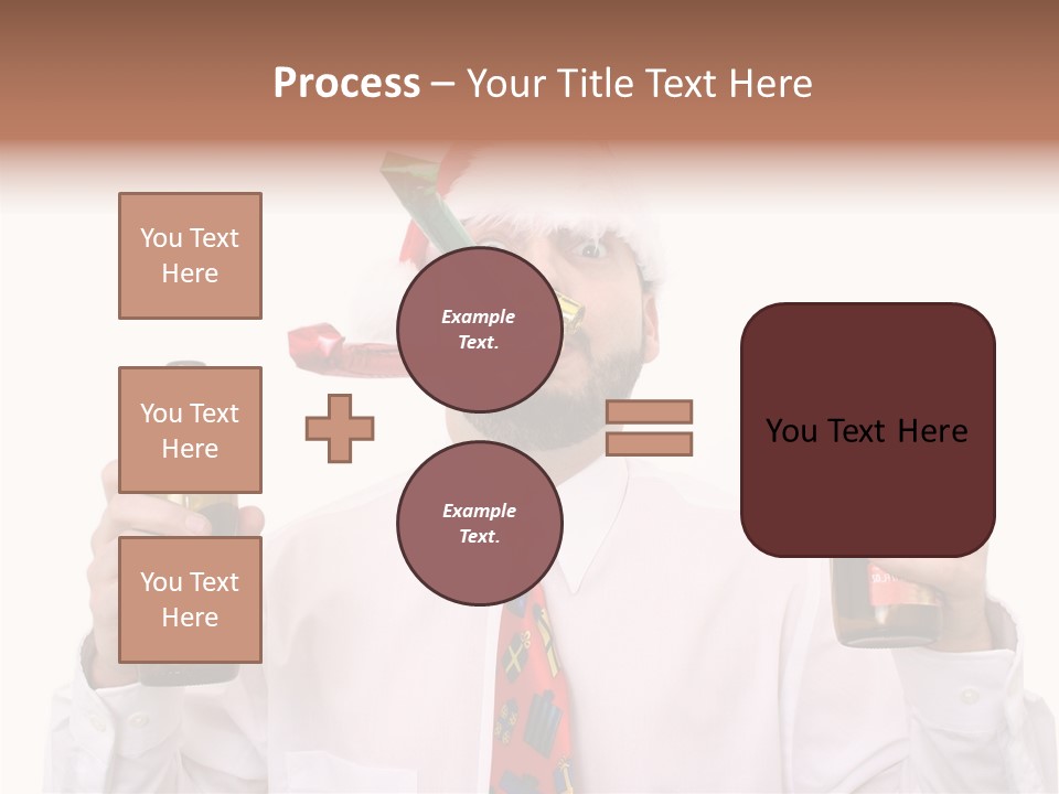 Party Employee Bottle PowerPoint Template