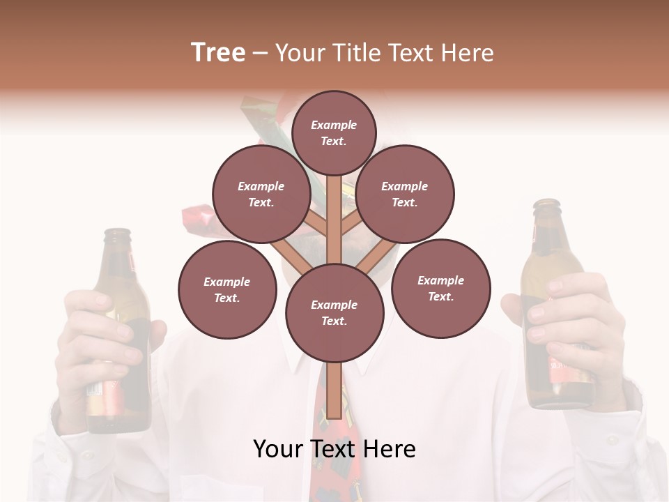 Party Employee Bottle PowerPoint Template