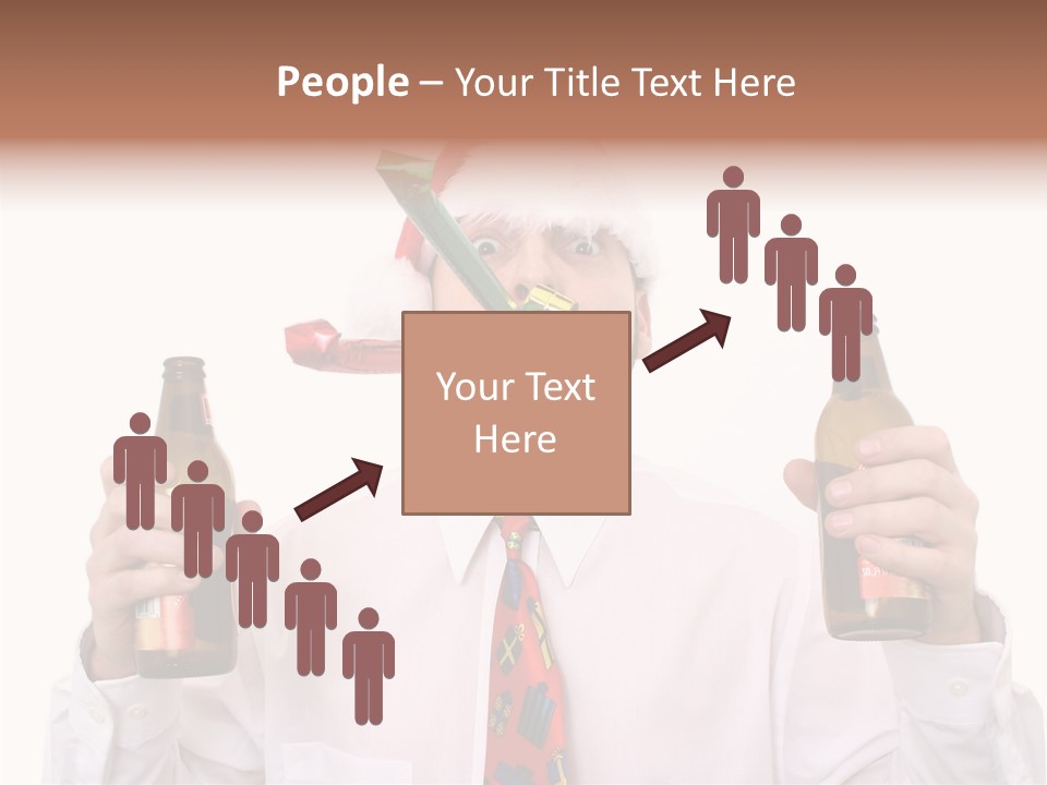 Party Employee Bottle PowerPoint Template