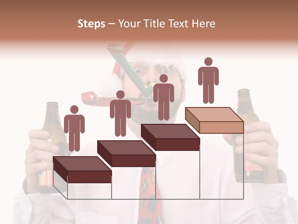 Party Employee Bottle PowerPoint Template