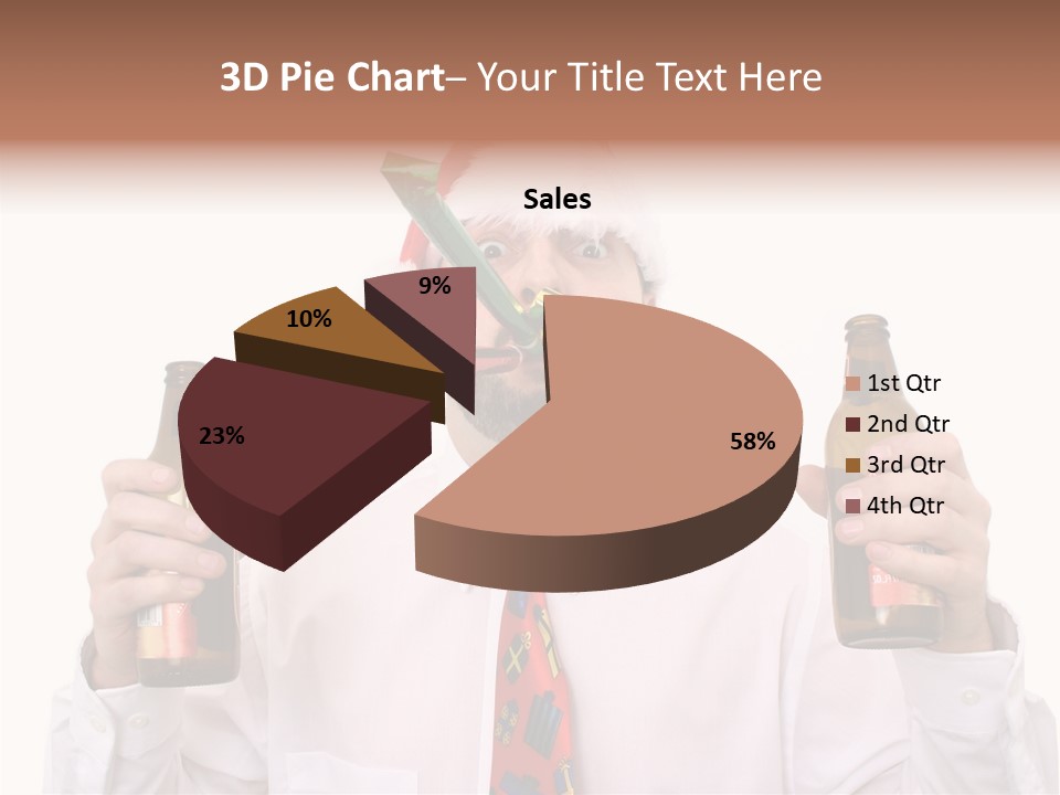 Party Employee Bottle PowerPoint Template