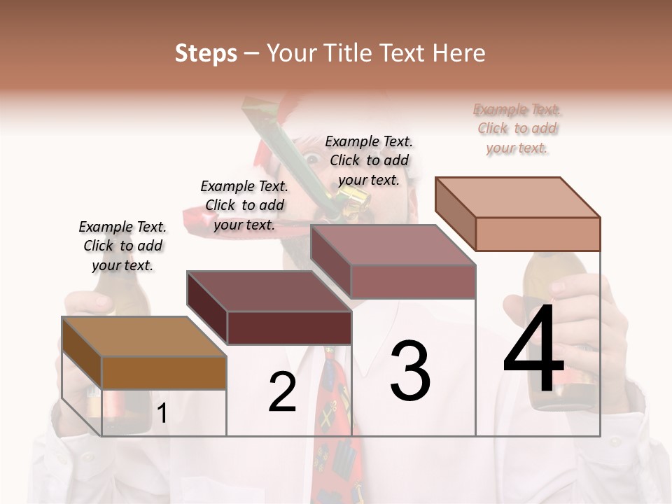Party Employee Bottle PowerPoint Template