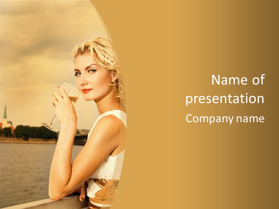 River Glamour Attractive PowerPoint Template