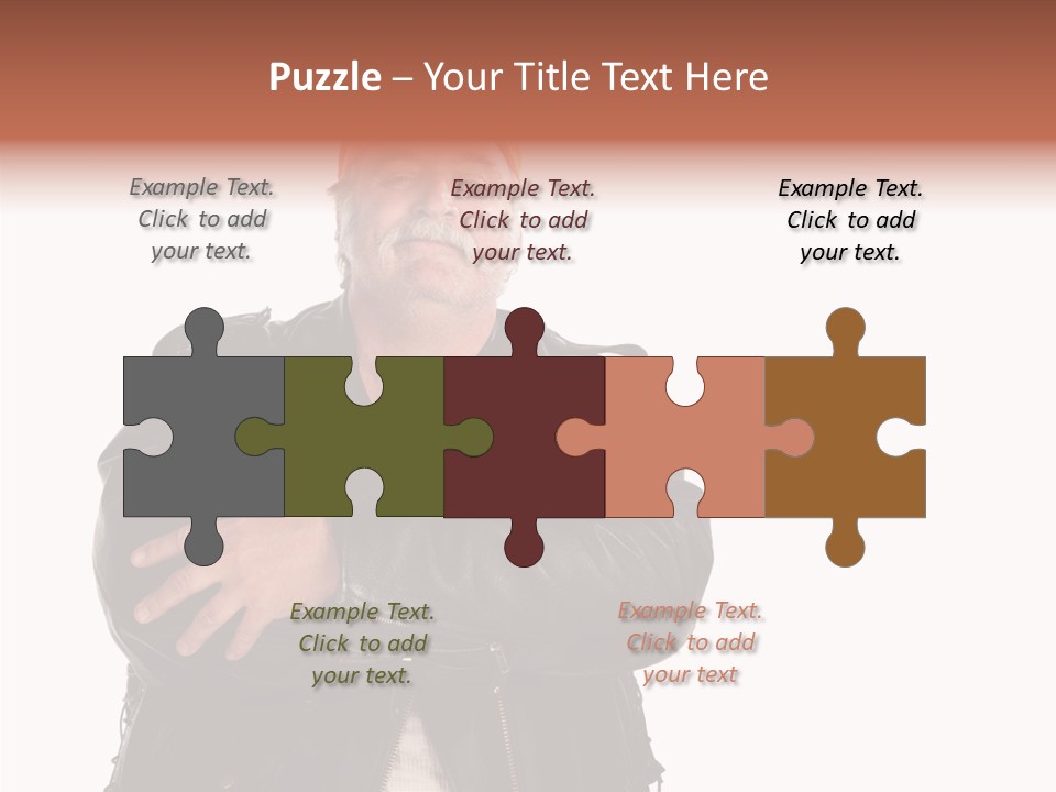 White One Denim PowerPoint Template