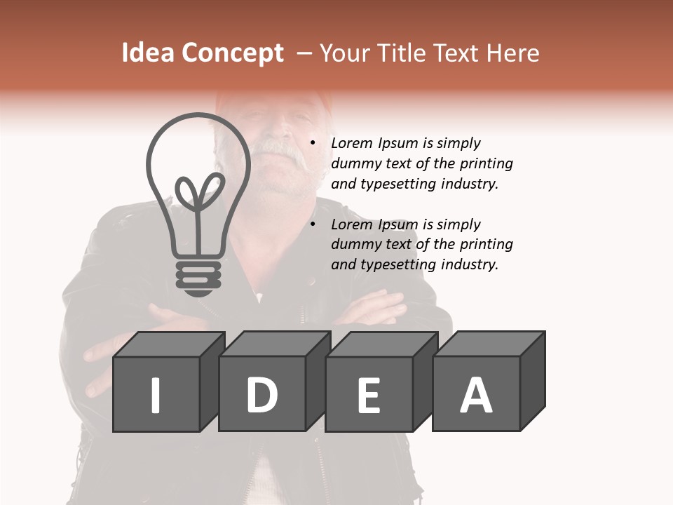 White One Denim PowerPoint Template