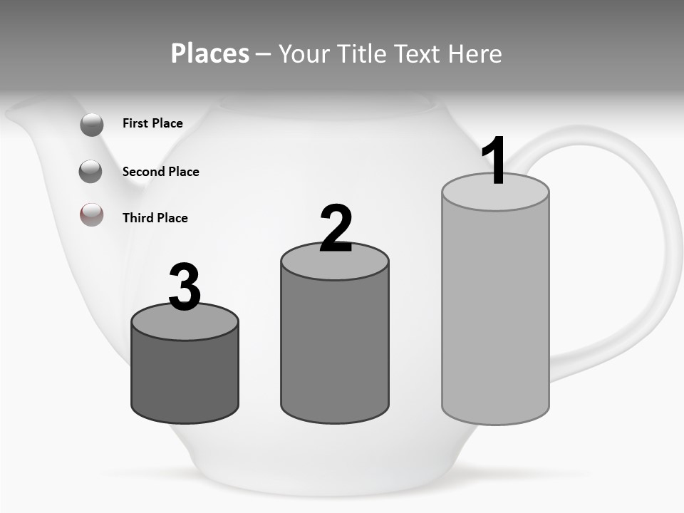 White English Teapot PowerPoint Template