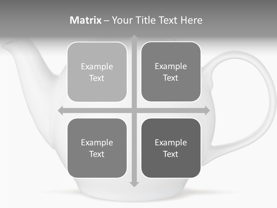 White English Teapot PowerPoint Template