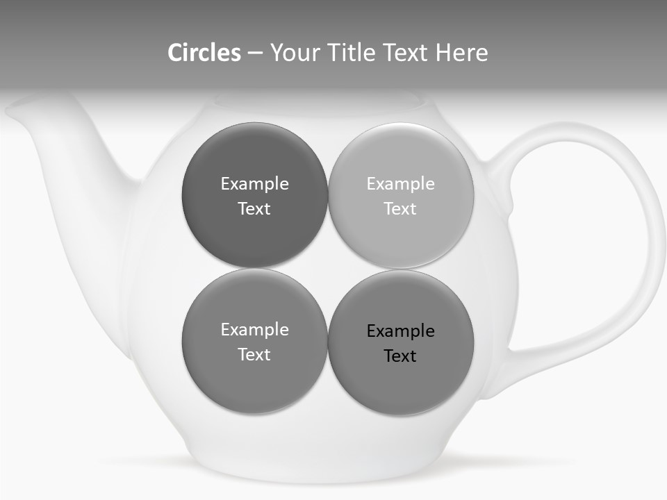 White English Teapot PowerPoint Template
