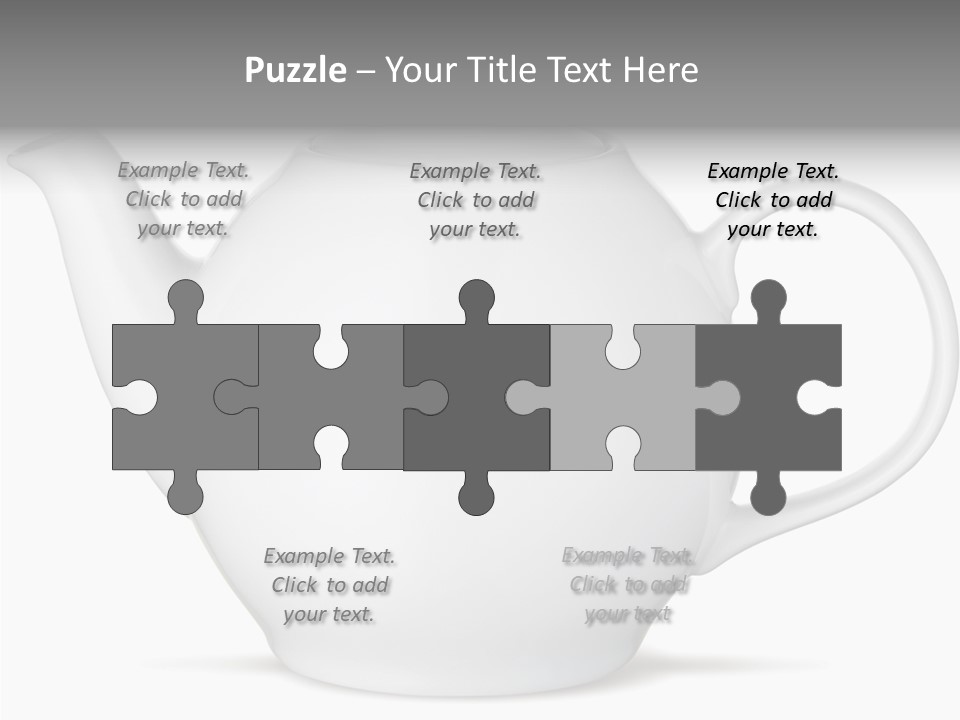 White English Teapot PowerPoint Template