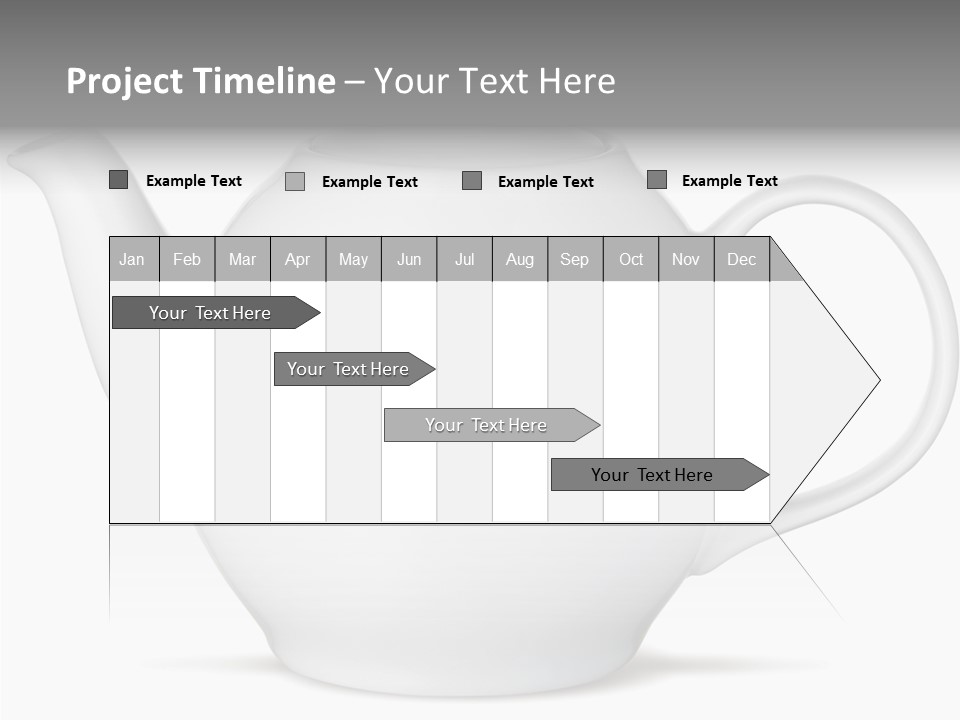 White English Teapot PowerPoint Template