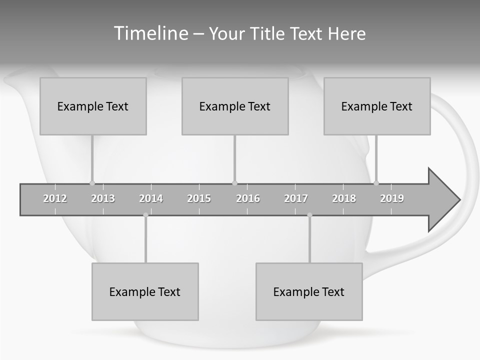White English Teapot PowerPoint Template