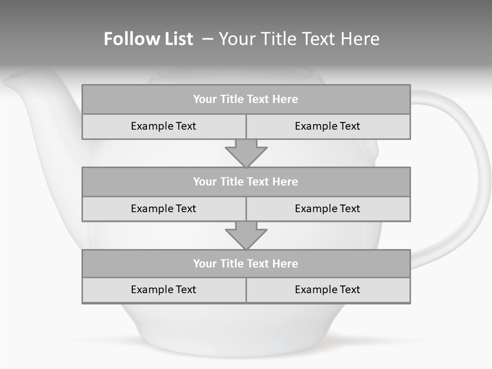 White English Teapot PowerPoint Template