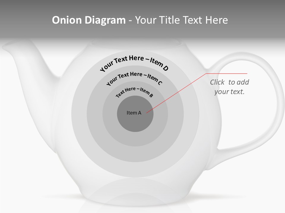 White English Teapot PowerPoint Template
