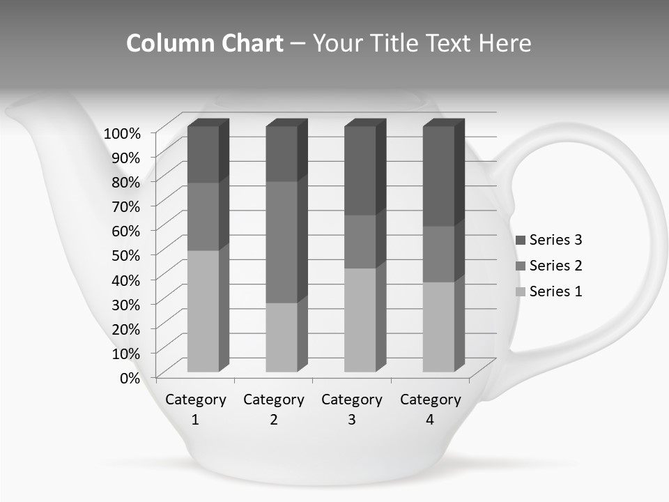 White English Teapot PowerPoint Template
