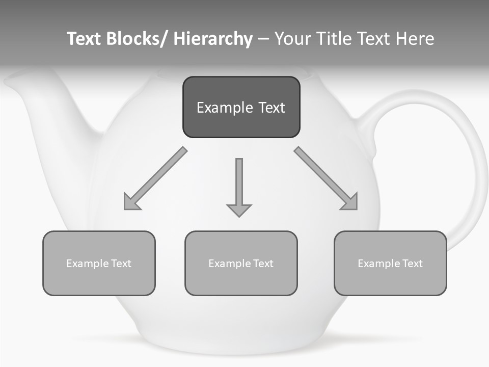 White English Teapot PowerPoint Template