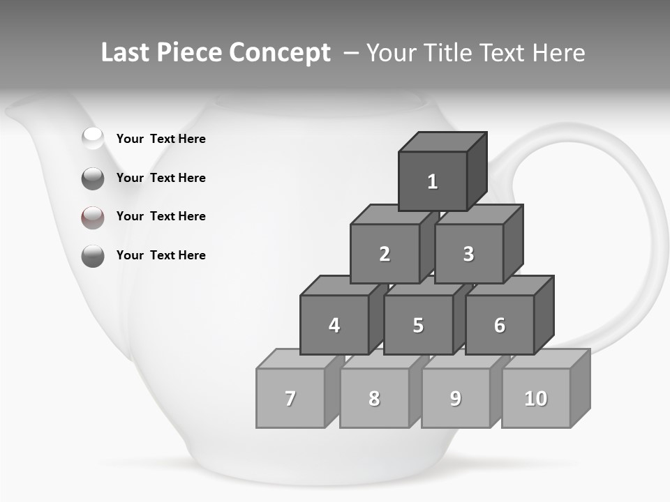 White English Teapot PowerPoint Template