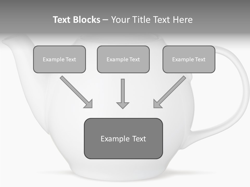 White English Teapot PowerPoint Template