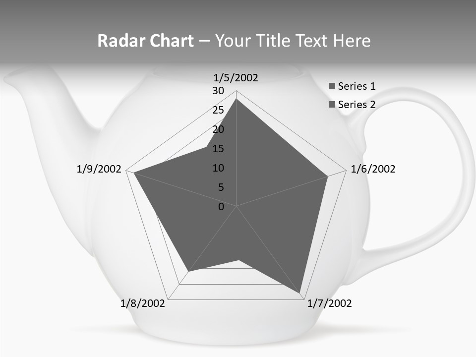 White English Teapot PowerPoint Template