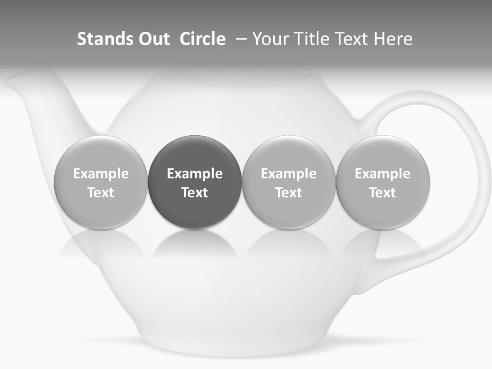 White English Teapot PowerPoint Template