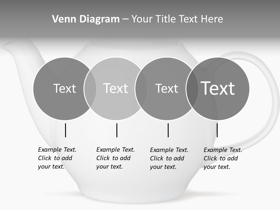White English Teapot PowerPoint Template