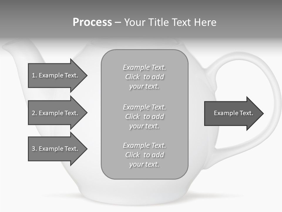 White English Teapot PowerPoint Template