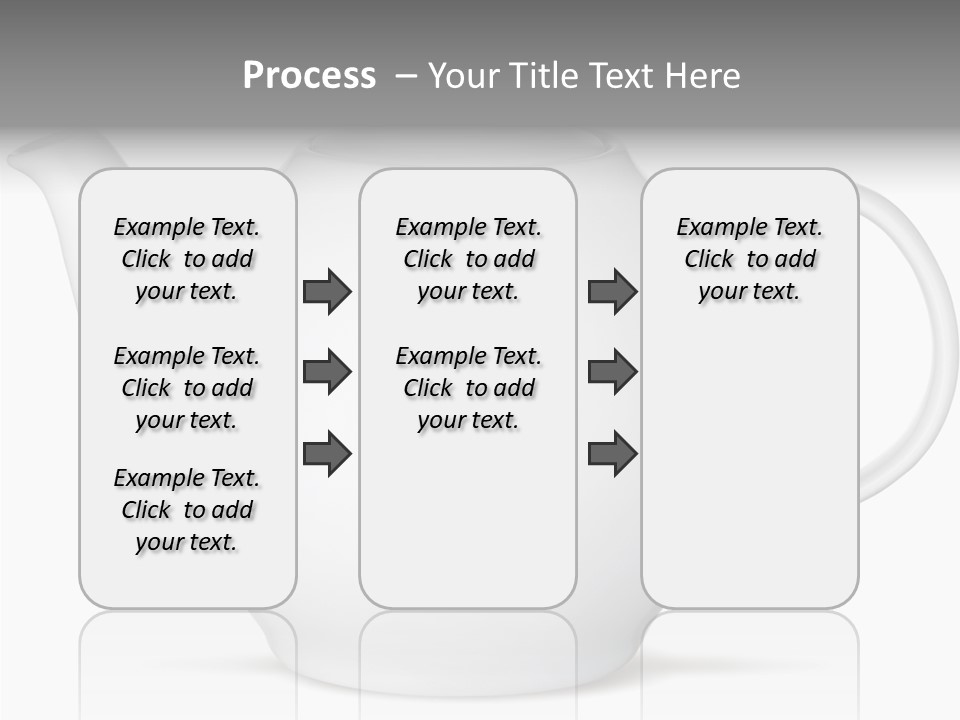 White English Teapot PowerPoint Template