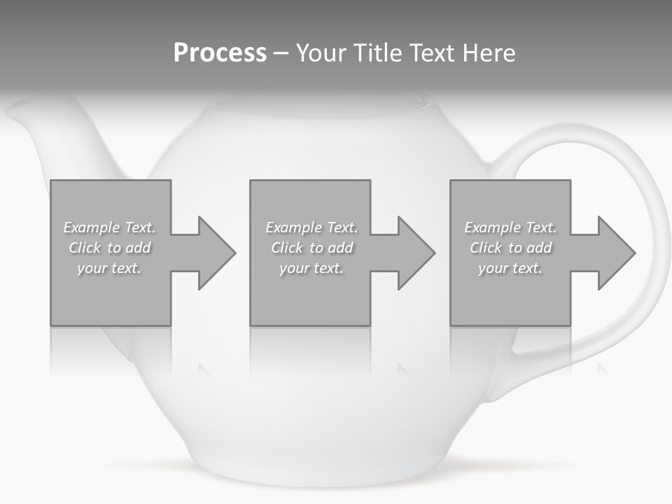 White English Teapot PowerPoint Template