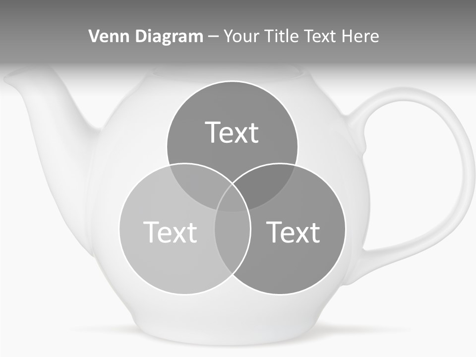 White English Teapot PowerPoint Template