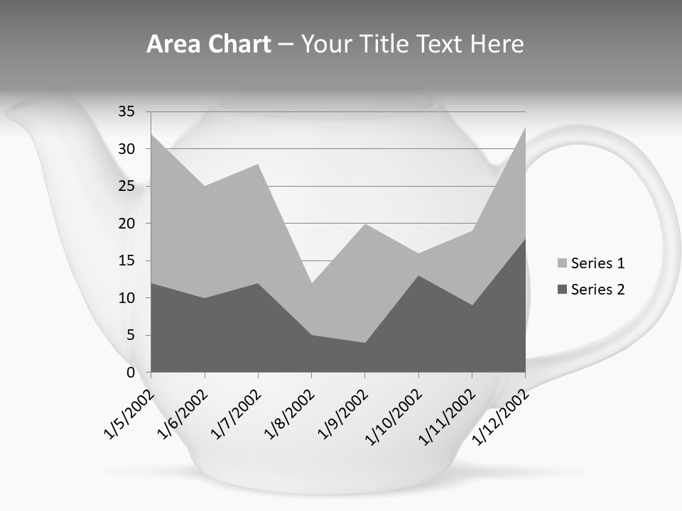 White English Teapot PowerPoint Template
