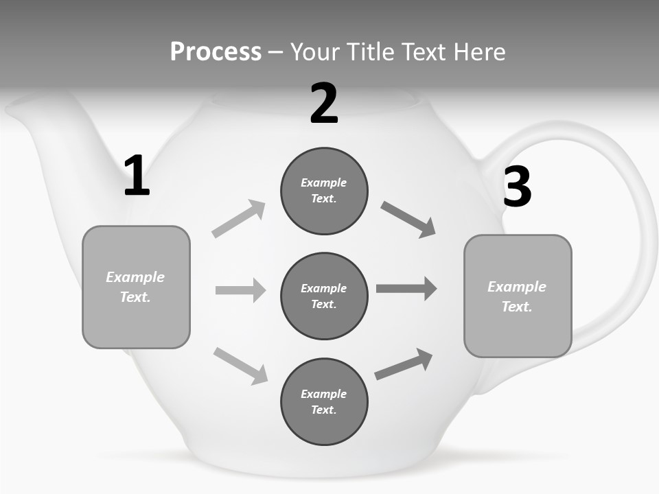 White English Teapot PowerPoint Template