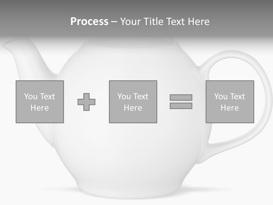 White English Teapot PowerPoint Template