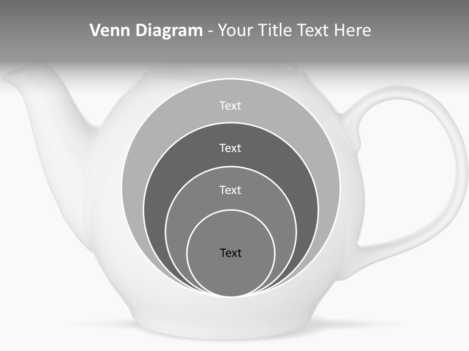 White English Teapot PowerPoint Template