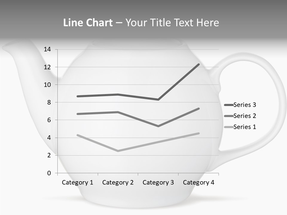 White English Teapot PowerPoint Template