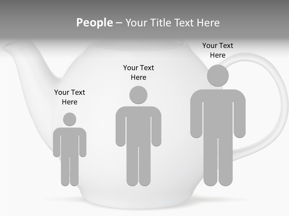 White English Teapot PowerPoint Template