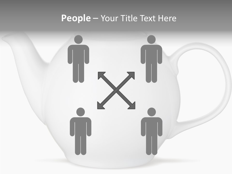 White English Teapot PowerPoint Template
